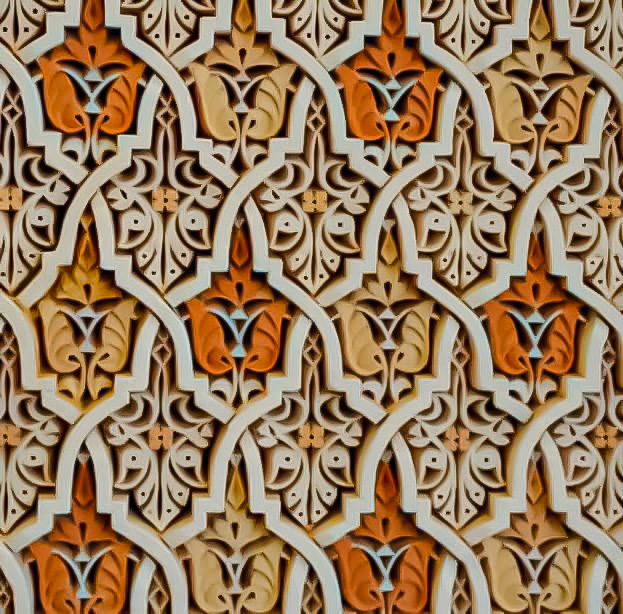 Détail motif géométrique gebs arabesque — TRA DIVE
